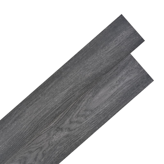 vidaXL selvklæbende PVC-gulvplanker 5,02 m² 2 mm sort og hvid