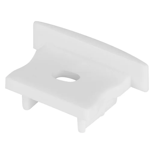 Endestykke for medium profil 2, med hull (2 stk.)
