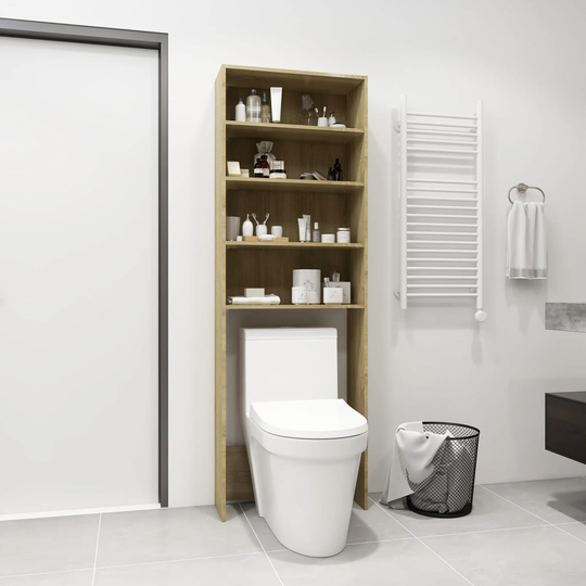 vidaXL vaskemaskineskab 64x24x190 cm sonoma-eg