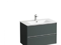 Laufen Palace møbelpk 80 t.grå - møbelpakke 80cm, alugreb, softclose, traf.grey