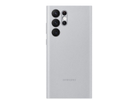 Samsung EF-NS908 - Flipomslag til mobiltelefon - lysegrå - for Galaxy S22 Ultra