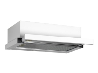 Scandomestic Premium Collection EMV 103 - Hætte - teleskopisk - bredde: 59.8 cm - dybde: 28 cm - udtrækning og recirkulation (-) - med intern motor - hvid