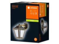 LEDVANCE ENDURA CLASSIC Tradition, Udendørs vægbelysning, Sort, Guld, Aluminium, IP44, Indgang, Facade, Gangsti, Terrasse, I