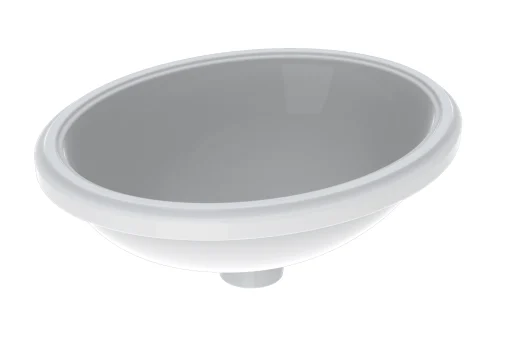 Geberit VariForm servant, underlimning, oval, 48x42 cm, med KeraTect