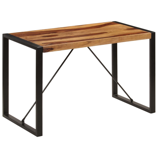 vidaXL spisebord 120 x 60 x 76 cm massivt sheeshamtræ
