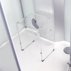 Vikingbad Stol Klar Akryl H43cm