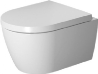 Duravit Me by Starck compact vægtoilet uden skyllerand og med Wondergliss glasur. Boltafstand 180 mm.