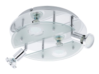 EGLO CABO 1 LOFT 4X3W KROM