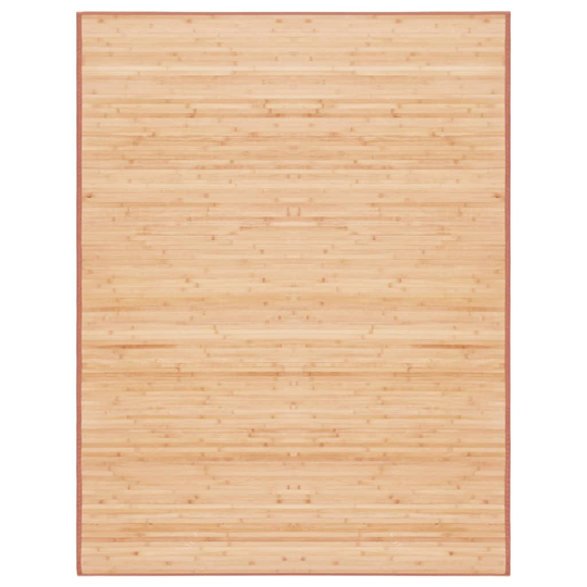 vidaXL bambustæppe 150 x 200 cm brun
