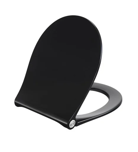 Pressalit Sway Uni toalettsete (bunnmontert) m/soft close & quick release, sort
