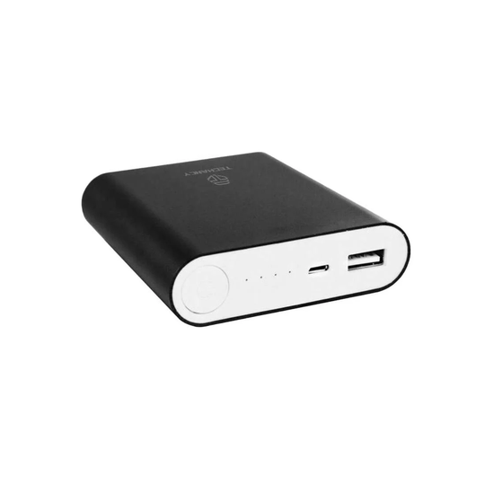 Powerbank, 8000 mAh - Sort
