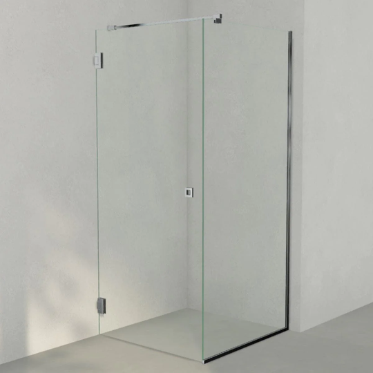 INR Iconic Nordic Rooms Dusjhjørne ARC 13 Frame Måltilpasset Krom / Klart Glass