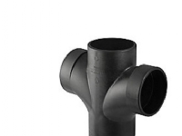 110 mm x 88,5°/180° Grenrør dobbelt Silent db20 Geberit
