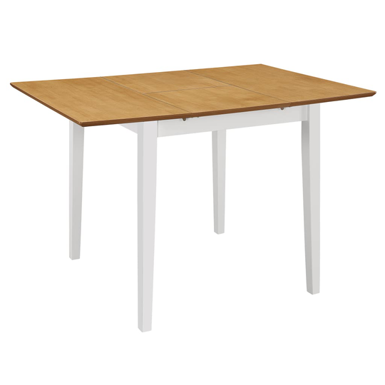 vidaXL udvideligt spisebord (80-120) x 80 x 74 cm MDF hvid