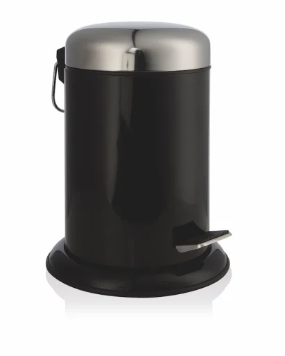 Möve søppelbøtte med pedal, 3 liter, sort