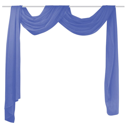 vidaXL voile-drape 140 x 600 cm kongeblå