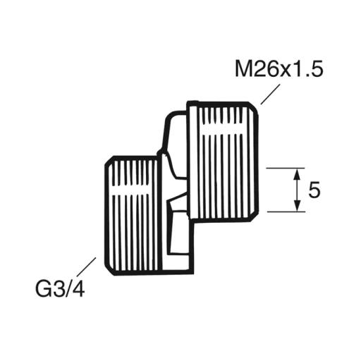GBG EKSKOPLING 5 CC M26X