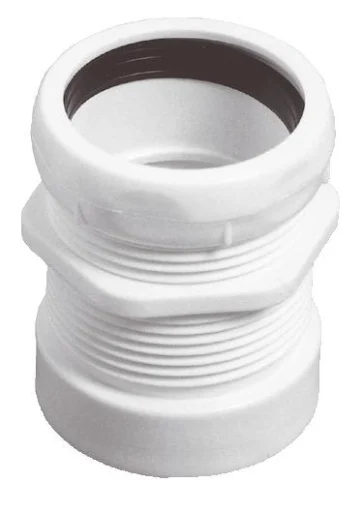 Purus Overgang 32 mm x 1 1/2" Nippel, Hvit