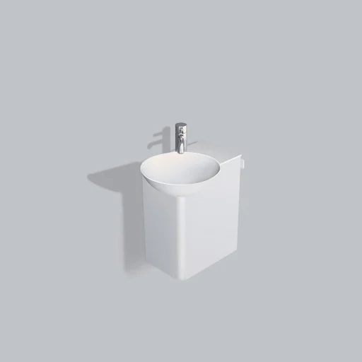 Alape Insert1 vaskemøbel venstre vask 55x32 cm, hvit