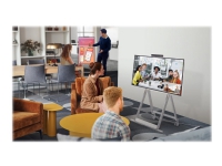 LG One:Quick Flex 43HT3WJ-B - 43 Diagonal klasse LED-bagbelyst LCD paneldisplay - konference - med berøringsskærm (multiberøring)/mikrofon/kamera - 4K UHD (2160p) 3840 x 2160 - sort