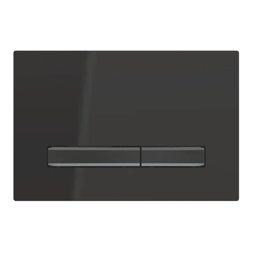 Geberit Sigma 50 betjeningsplate i sort/svart krom