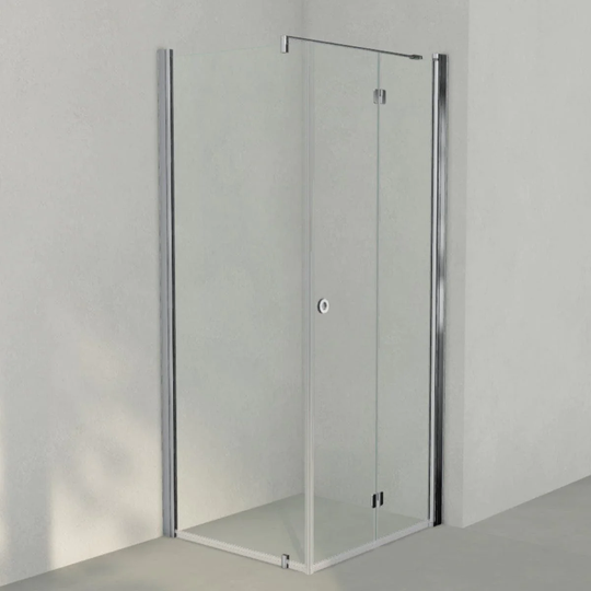 INR Iconic Nordic Rooms Dusjhjørne Linc 13 Flex Original Krom / 90x80cm Høyre Hengslet