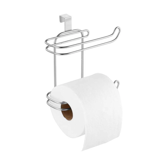 Toiletrulleholder til siden af toilettet