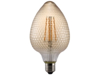 Nordlux Avra Nut - LED-filament-lyspære - E27 - 2 W - klasse G - meget varmt hvidt lys - 2200 K - ravgul