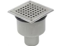 Blücher 75 mm afløbsskål til beton, uden studs, lodret