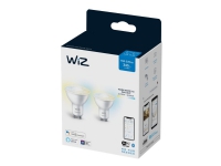 WiZ Whites - LED-spot lyspære - form: PAR16 - GU10 - 4.7 W (tilsvarende 50 W) - klasse F - varm hvid til dagslys - 2700-6500 K (pakke med 2)
