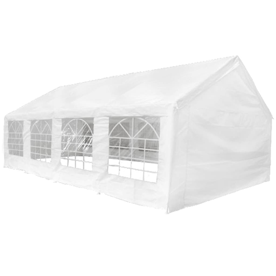 vidaXL havetelt hvid 8 x 4 m