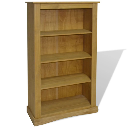 vidaXL reol fire hylder Corona-serien mexicansk fyrretræ 81x29x150 cm