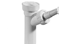 Purus vaskemaskinetilslutning - 1 1/4''xØ32, 1'' m/nippel, H 45/110 mm