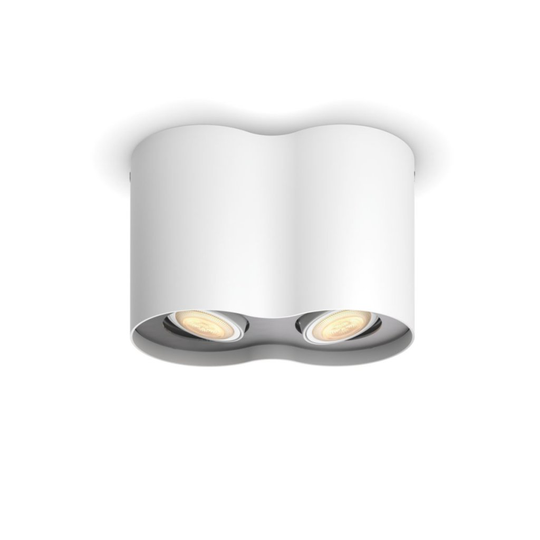 GU10 1W Pillar Hue Spot White X2