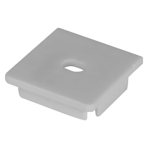 Endestykke for bred profil 3, med hull (2 stk.)