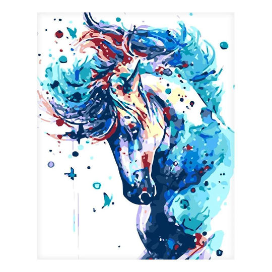 Lærredsplakat, Hest - 60 x 75 cm