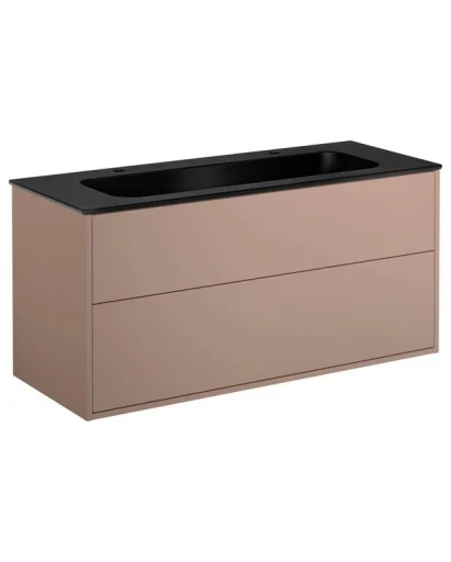 Gustavsberg Artic møbelpakke, 120x46,5 cm, rosa/sort