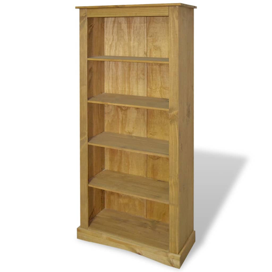 vidaXL reol fem hylder Corona-serien mexicansk fyrretræ 81x40x170 cm