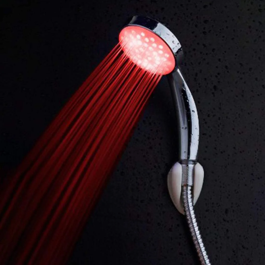 Brusehoved med LED