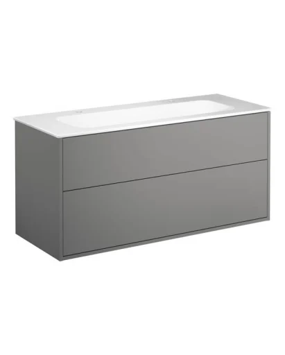 Gustavsberg Artic møbelpakke, 120x46,5 cm, grå/hvit