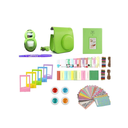 Tilbehørssæt til Fujifilm Instax Mini 8 / 9 - Lime Green