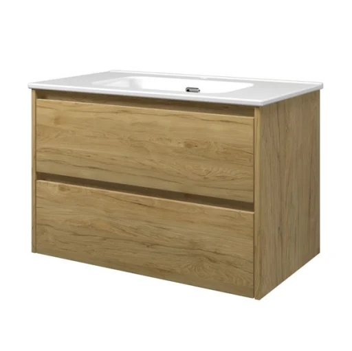 Sanibell Proline møbelpakke 80x46 cm m/2 skuffer, ideal eik