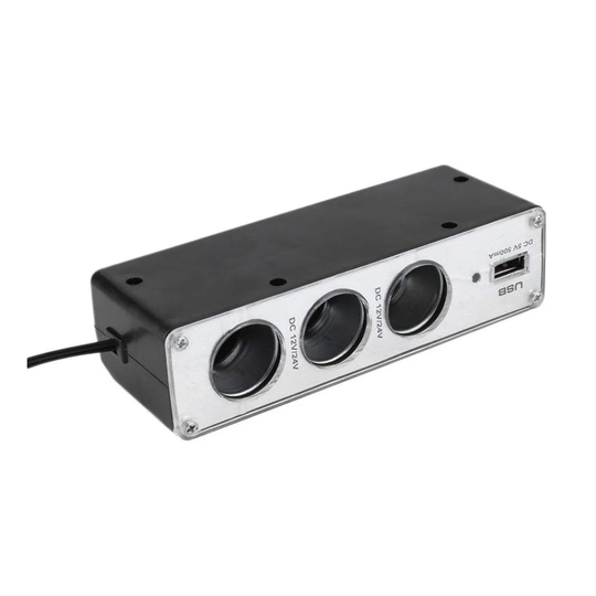 Trippel DC 12V / 24V Forlænger