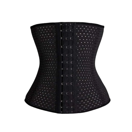 Træningskorset/Waist Trainer for Timeglasfigur - Sort