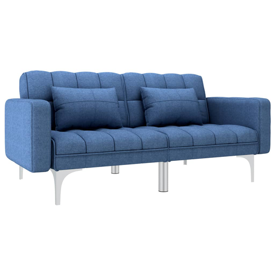 vidaXL sovesofa stof blå