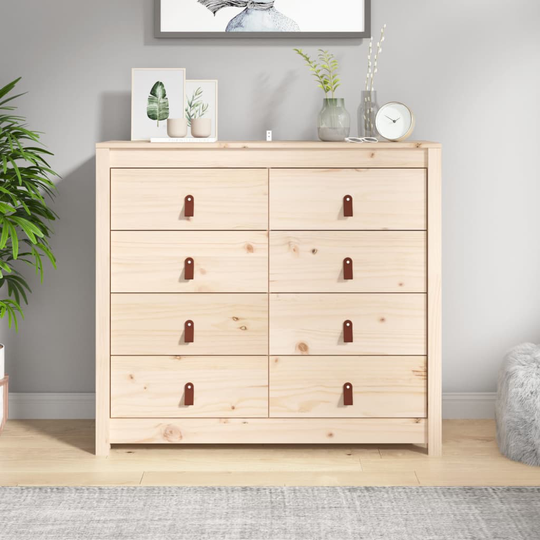 vidaXL kommode 100x40x90 cm massivt fyrretræ
