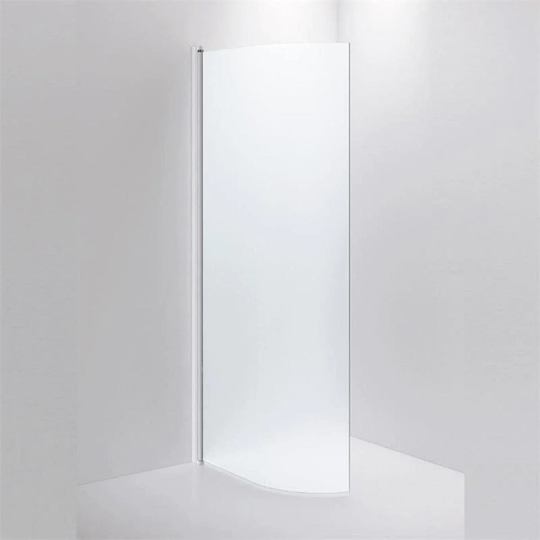INR Iconic Nordic Rooms Dusjvegg Linc Josephine B78 og B88cm Hvit Matt / 88cm Frostet Glass