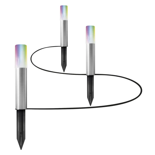 Ledvance Smart+ Garden 3 Pole LED hagelampe med 3 lamper, 5,7W, RGBW, WiFi, utvidelsesdel