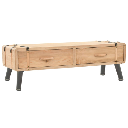 vidaXL TV-skab massivt grantræ 120 x 33 x 35 cm