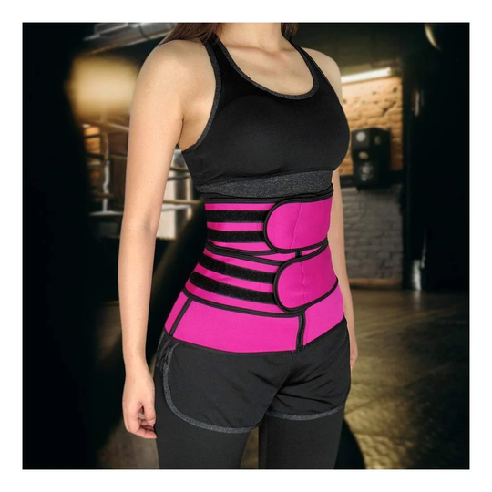 Waist Trainer med To Stropper - Lyserød